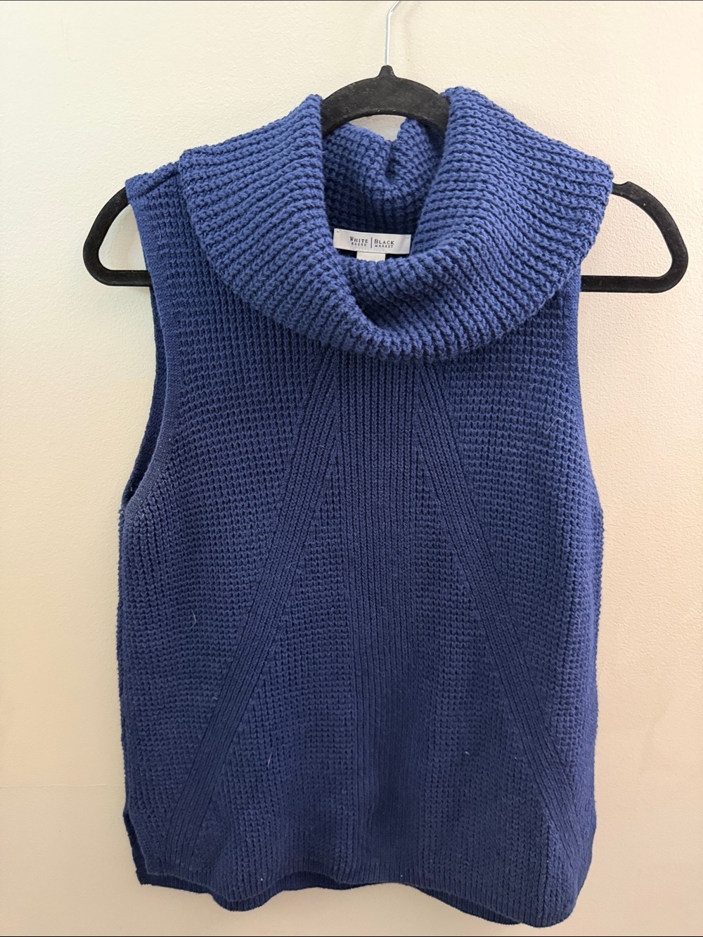 EUC White House Black Market Cowl Neck Sleeveless Sweater